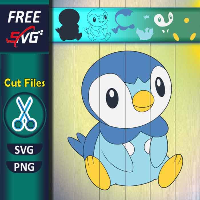 Piplup SVG free, Pokemon SVG for Cricut