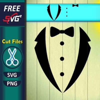 Tuxedo Shirt SVG Free, Bow Tie SVG