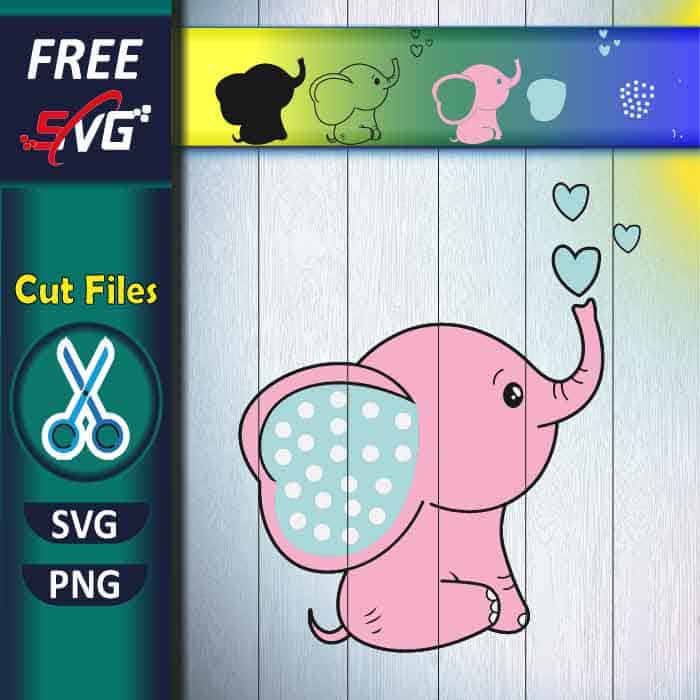 Baby elephant SVG free, nursery elephant SVG