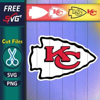 KC Chiefs SVG free for Cricut, Kansas City Chiefs arrowhead SVG free