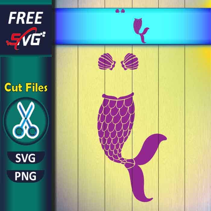 Mermaid Monogram SVG free