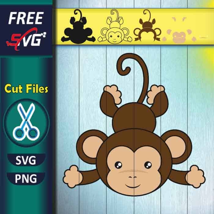 Monkey SVG free for Cricut | flying monkey SVG free