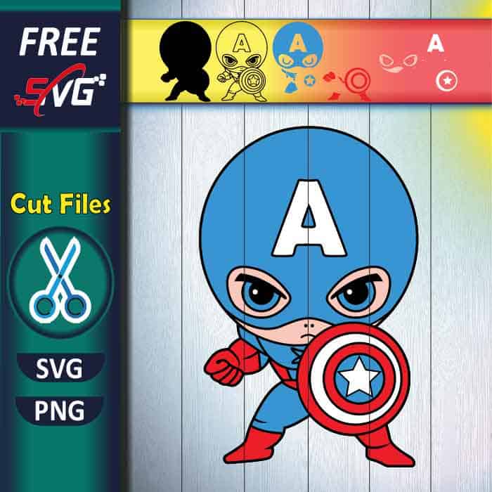 Captain America SVG free Avengers SVG