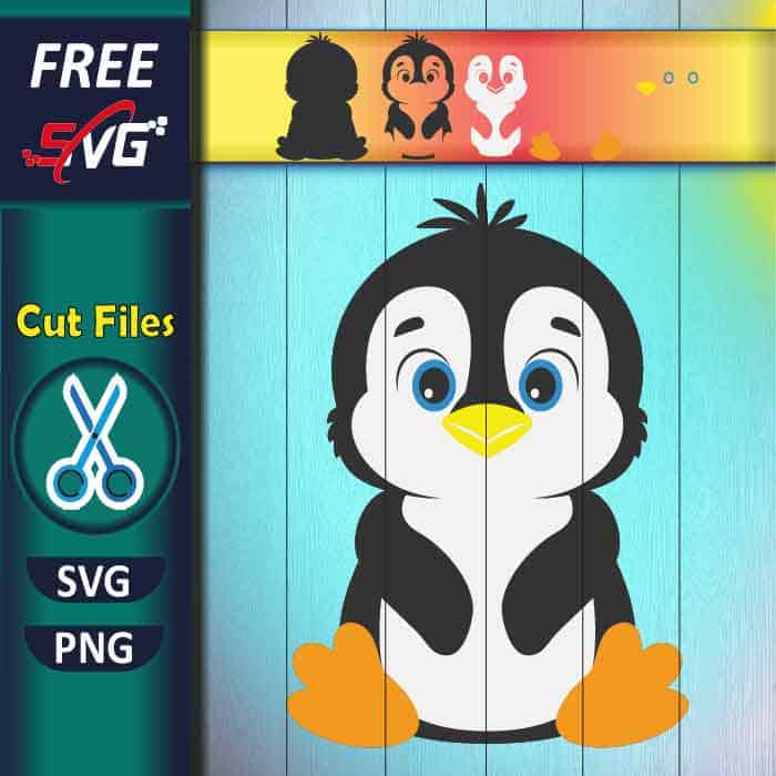Penguin SVG Free for Cricut, cute penguin svg