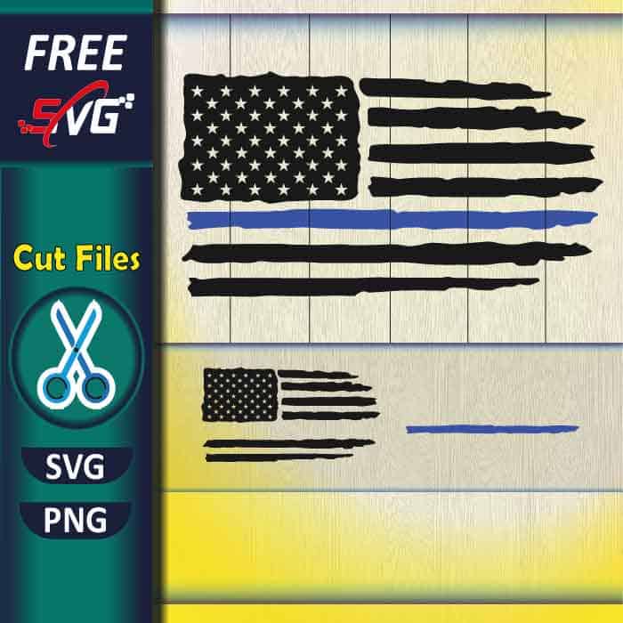back_the_blue_flag_svg_free