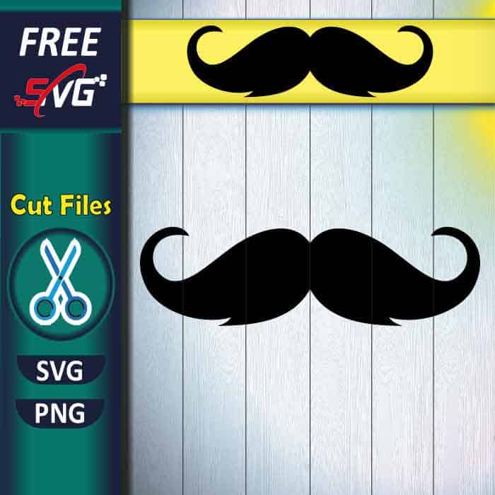 mustache SVG free for Cricut