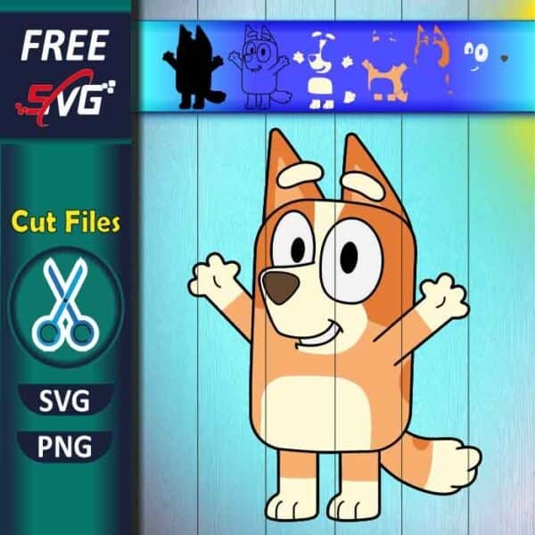 Bingo SVG free, Bluey's younger sister SVG free for Cricut - Free SVG Files