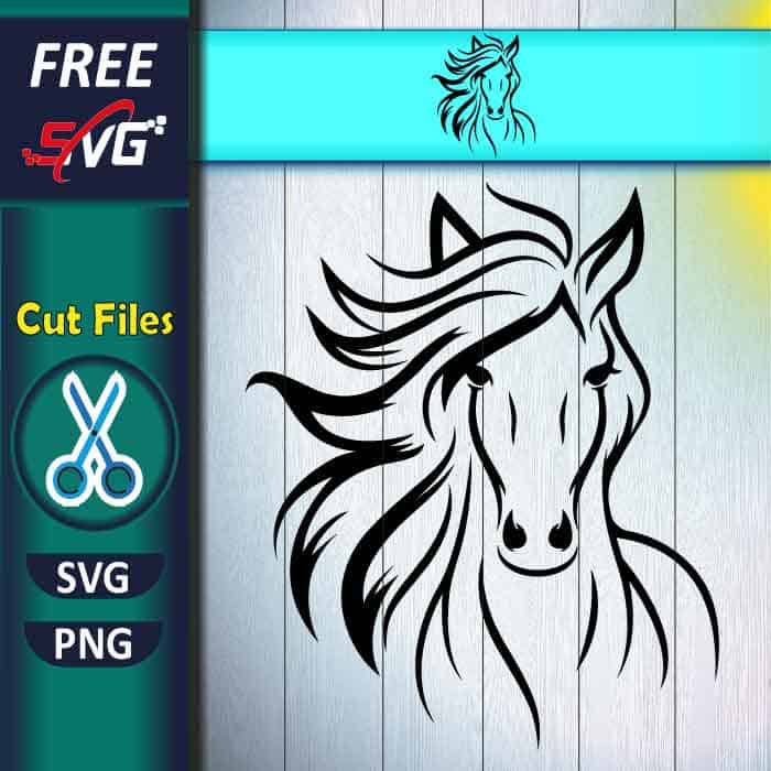 Horse SVG free for Cricut, cute horse silhouette SVG