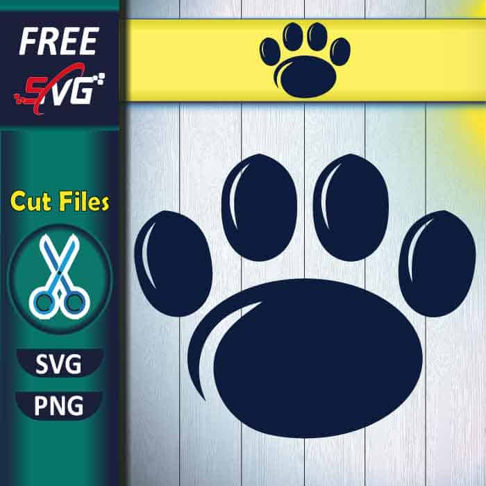 Penn State paw print SVG free
