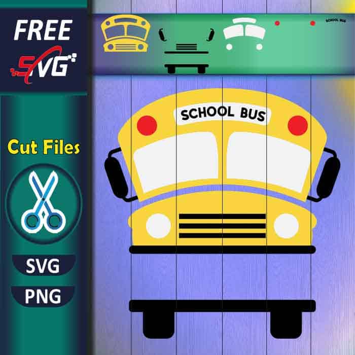 School Bus Monogram SVG free