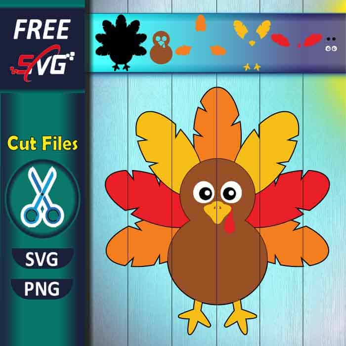 Turkey thanksgiving SVG free Cricut turkey SVG free