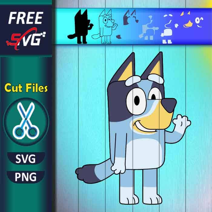 bluey SVG free for Cricut, bluey bingo SVG free