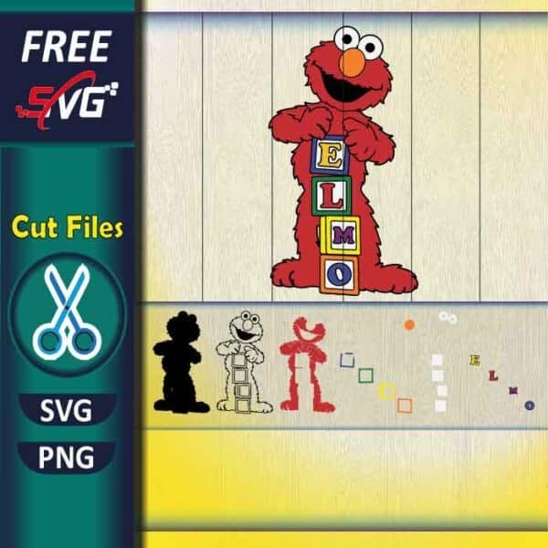 Elmo SVG free for Cricut, sesame street birthday SVG - Free SVG Files