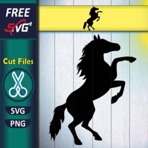 standing Horse SVG Free, Prancing Horse Svg, Horse silhouette SVG free