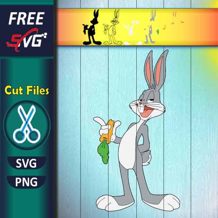 Bugs Bunny SVG free, Bugs Bunny Space Jam layered SVG