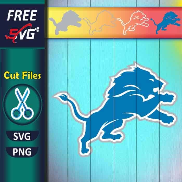 Detroit Lions logo SVG free, NFL Detroit lions SVG free