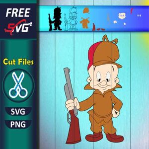 Elmer Fudd SVG free, Elmer Fudd layered SVG Free