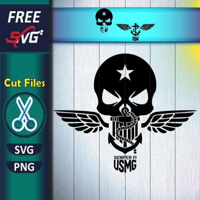Semper Fi skull SVG free, Marines semper fi SVG, USMC svg free