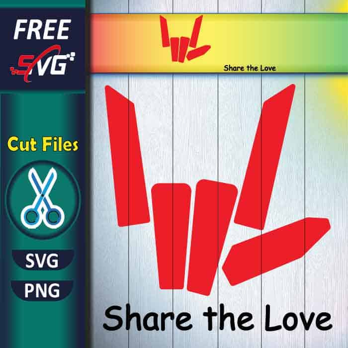 Share the love SVG free