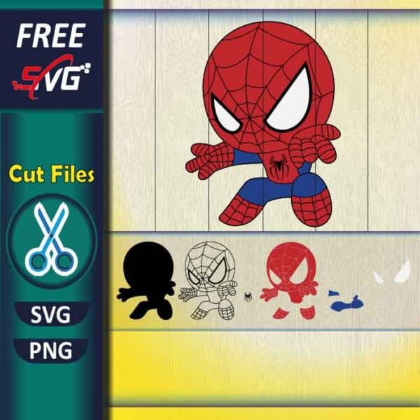 baby spiderman SVG free, free layered spider man SVG, Cricut spiderman ...