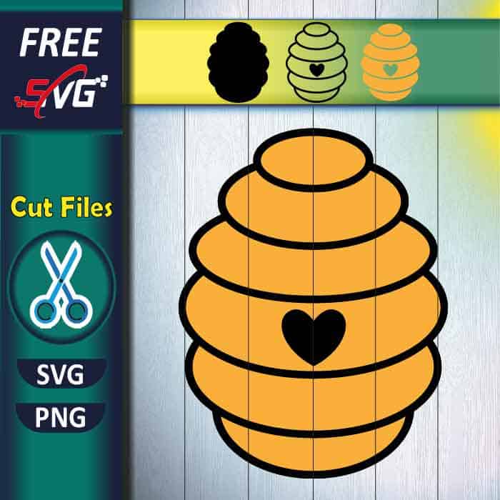 Beehive SVG free, honey SVG