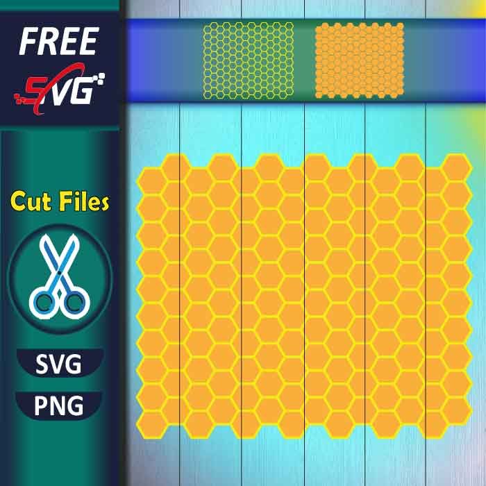 Honeycomb pattern SVG free, honey SVG