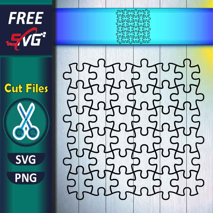Puzzle SVG free, Puzzle laser cut, puzzle template for Cricut