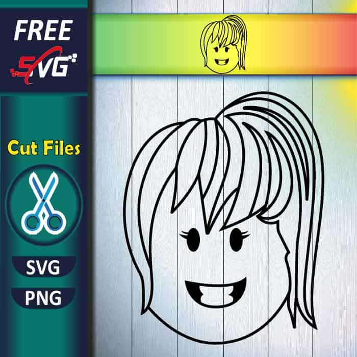 Roblox Girl SVG free for Cricut