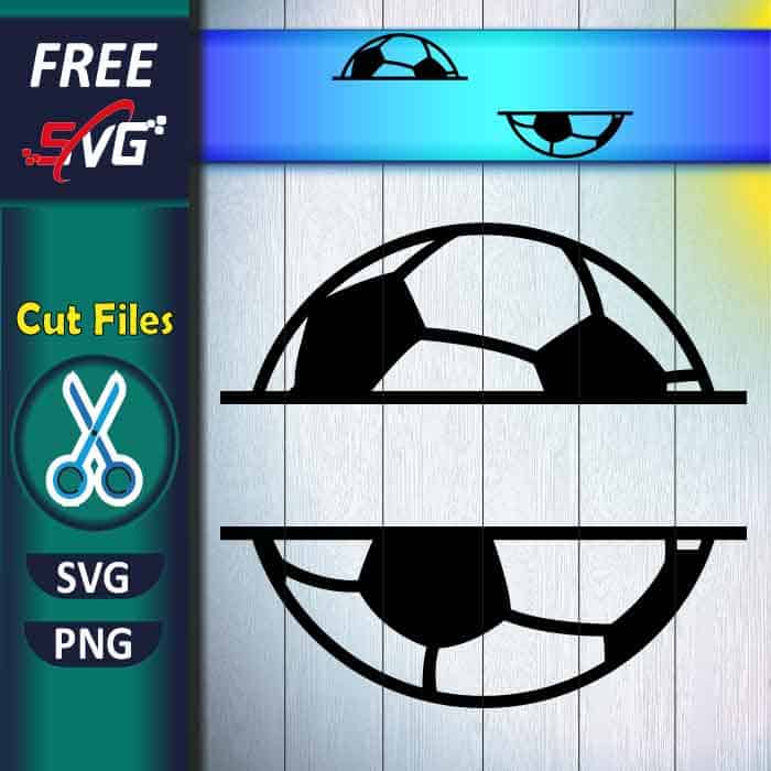 Soccer ball monogram SVG free