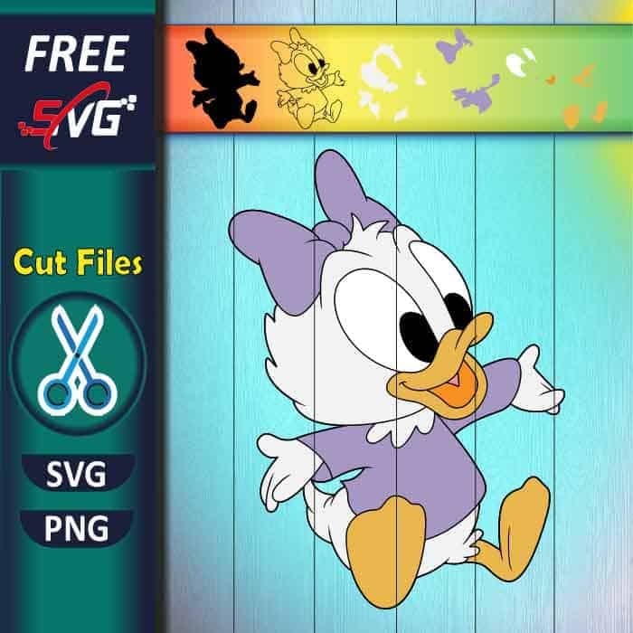 Baby Daisy duck SVG free