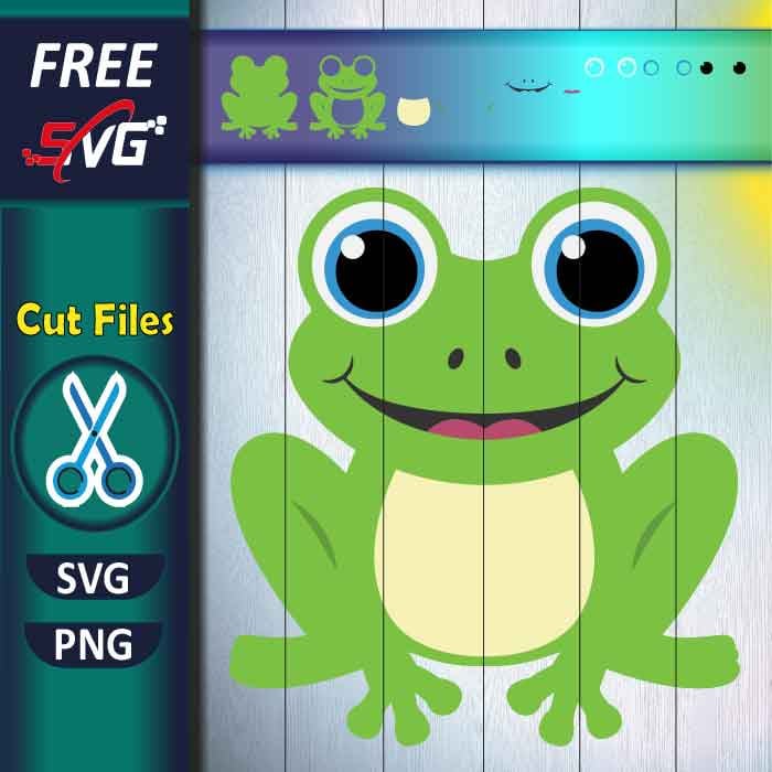 Frog SVG free, Cute Frog SVG Cut Files