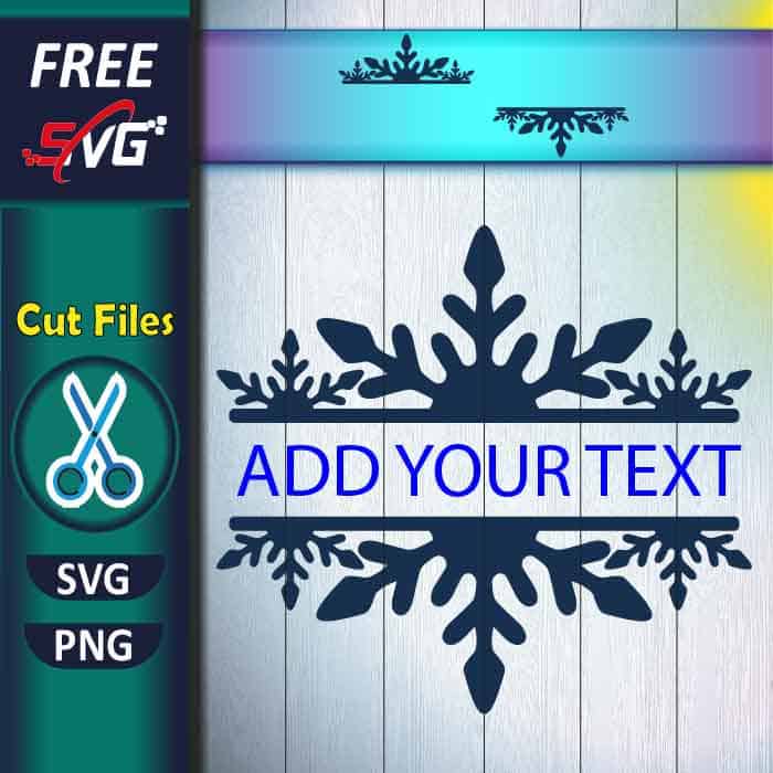 Snowflake Monogram Free SVG