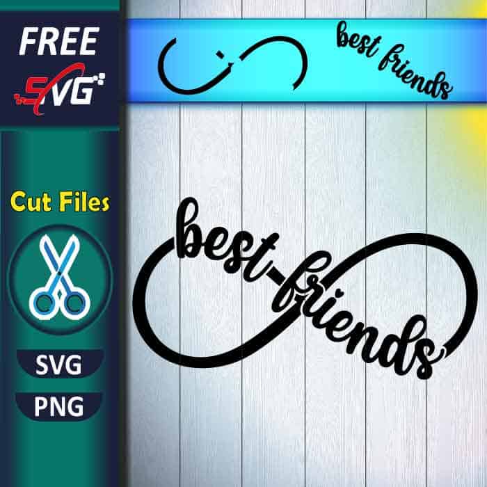 best friends infinity symbol SVG free, friends forever SVG