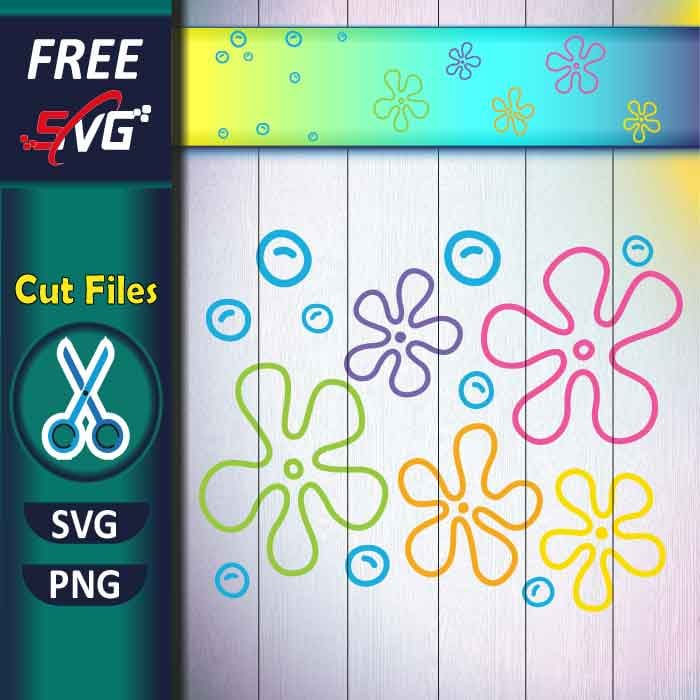 Bikini bottom flowers SVG free