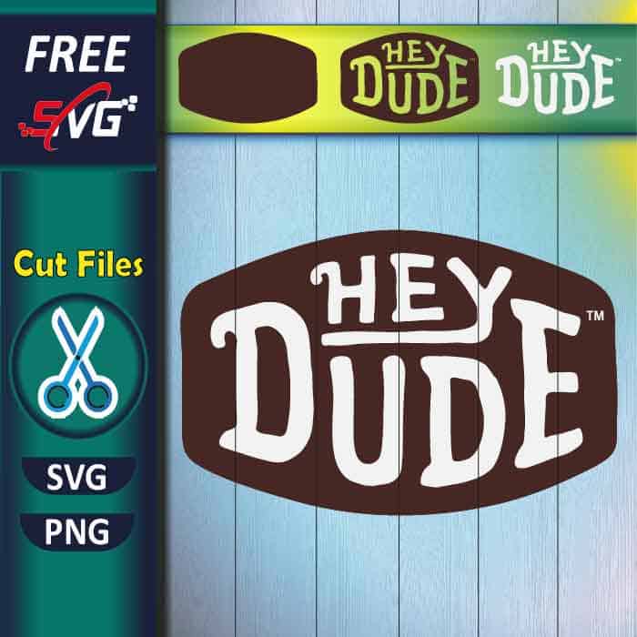 hey dude logo SVG free