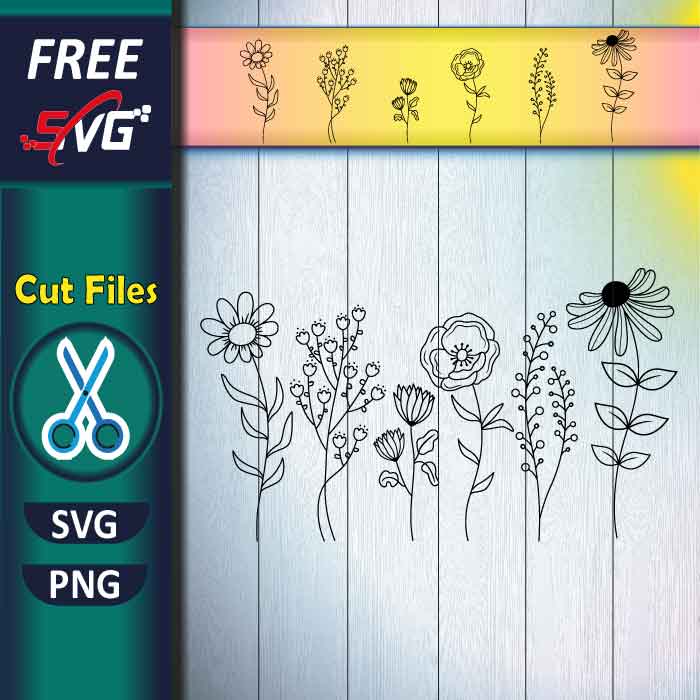 wildflowers SVG free