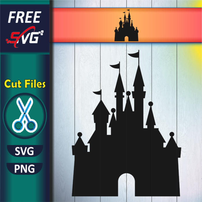 Free Disney Castle SVG, Disney Castle silhouette SVG