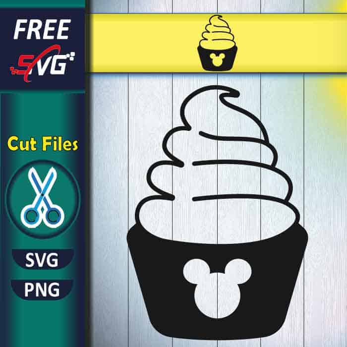 Mickey Doll Whip SVG free - Disney Snacks SVG - Ice Cream SVG