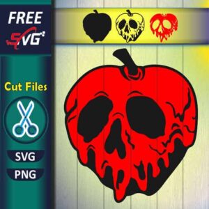 poison apple SVG free | snow white apple svg - evil queen SVG