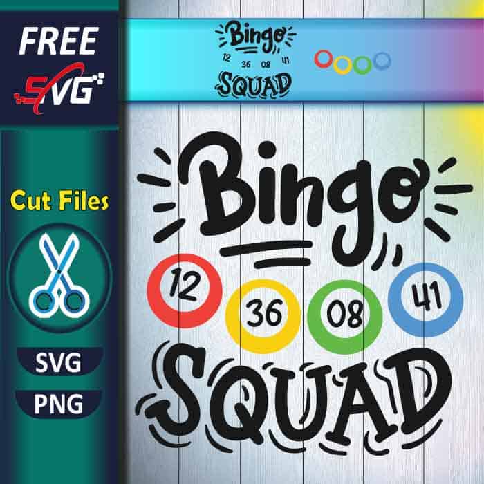 Bingo squad SVG free, Bingo shirt SVG