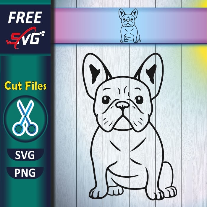 French bulldog SVG free for Cricut - French bulldog silhouette SVG