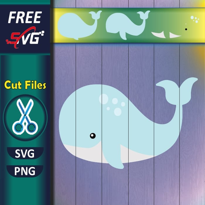 cute whale svg free | baby whale svg