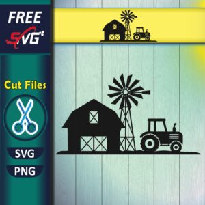 farm life SVG free, farm scene SVG
