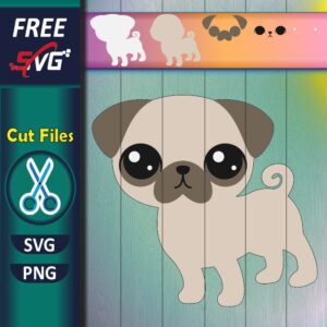 pug SVG free | cute pug dog svg