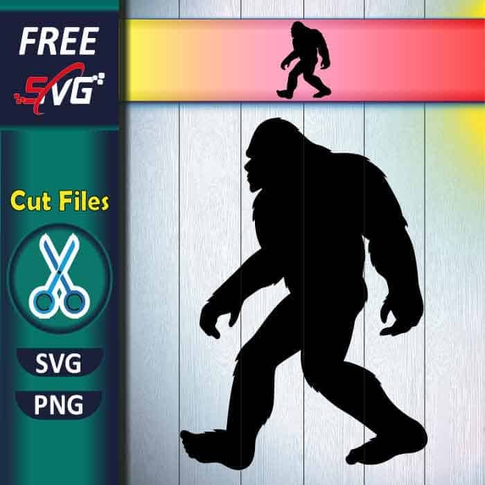 Bigfoot SVG free - Sasquatch silhouette SVG