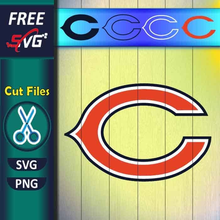 Chicago Bears C logo SVG free for Cricut