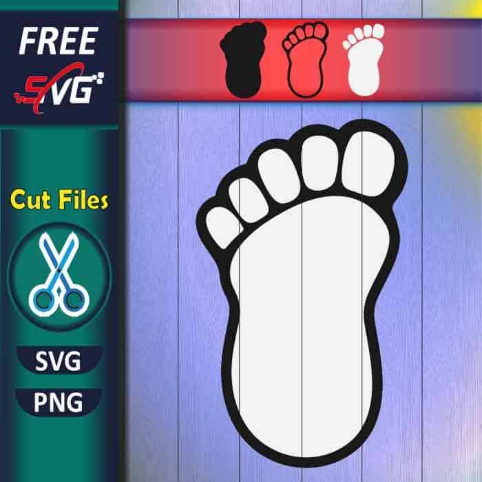 Foot print SVG free - Bigfoot SVG