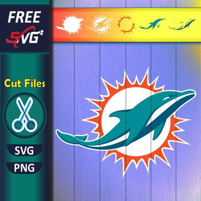 Miami Dolphins logo SVG free, dolphins football logo