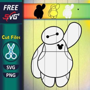 Baymax SVG free, Big Hero 6 Characters SVG, Mickey Mouse Baymax SVG