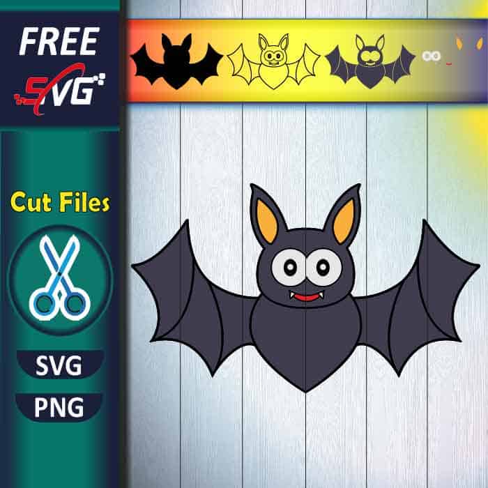 Bat SVG free for Cricut - Halloween Bat SVG